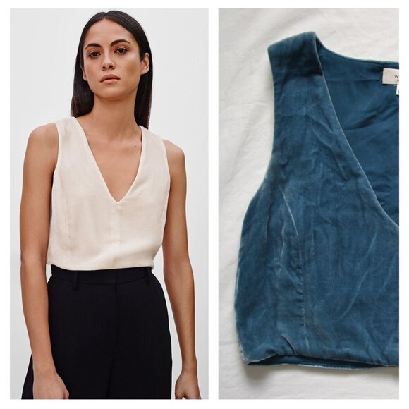 WILFRED | Aritzia Dauphine Crop Tank Top | Sz. XXS - Picture 1 of 7